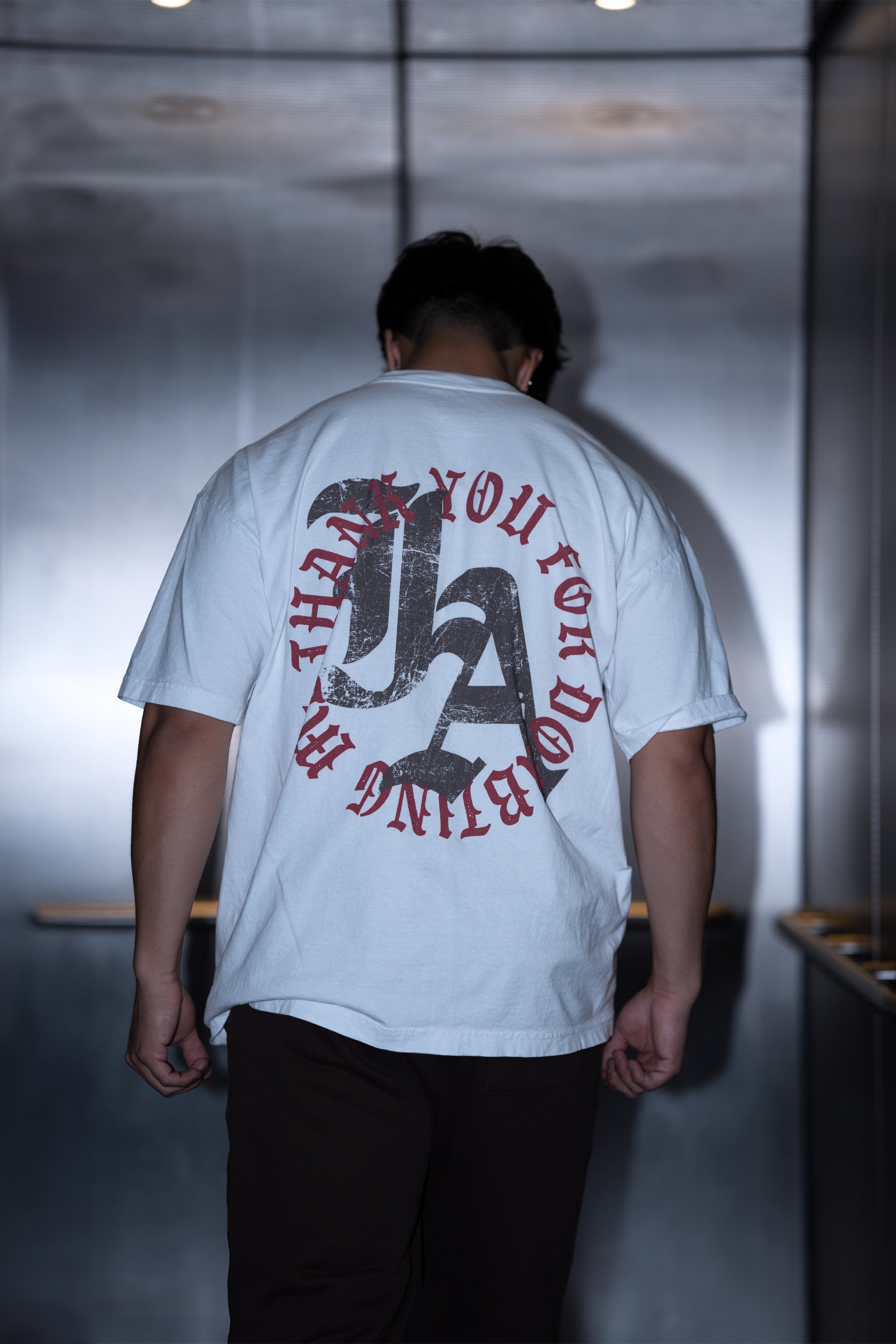 TYFDM Tee- Brown/Red