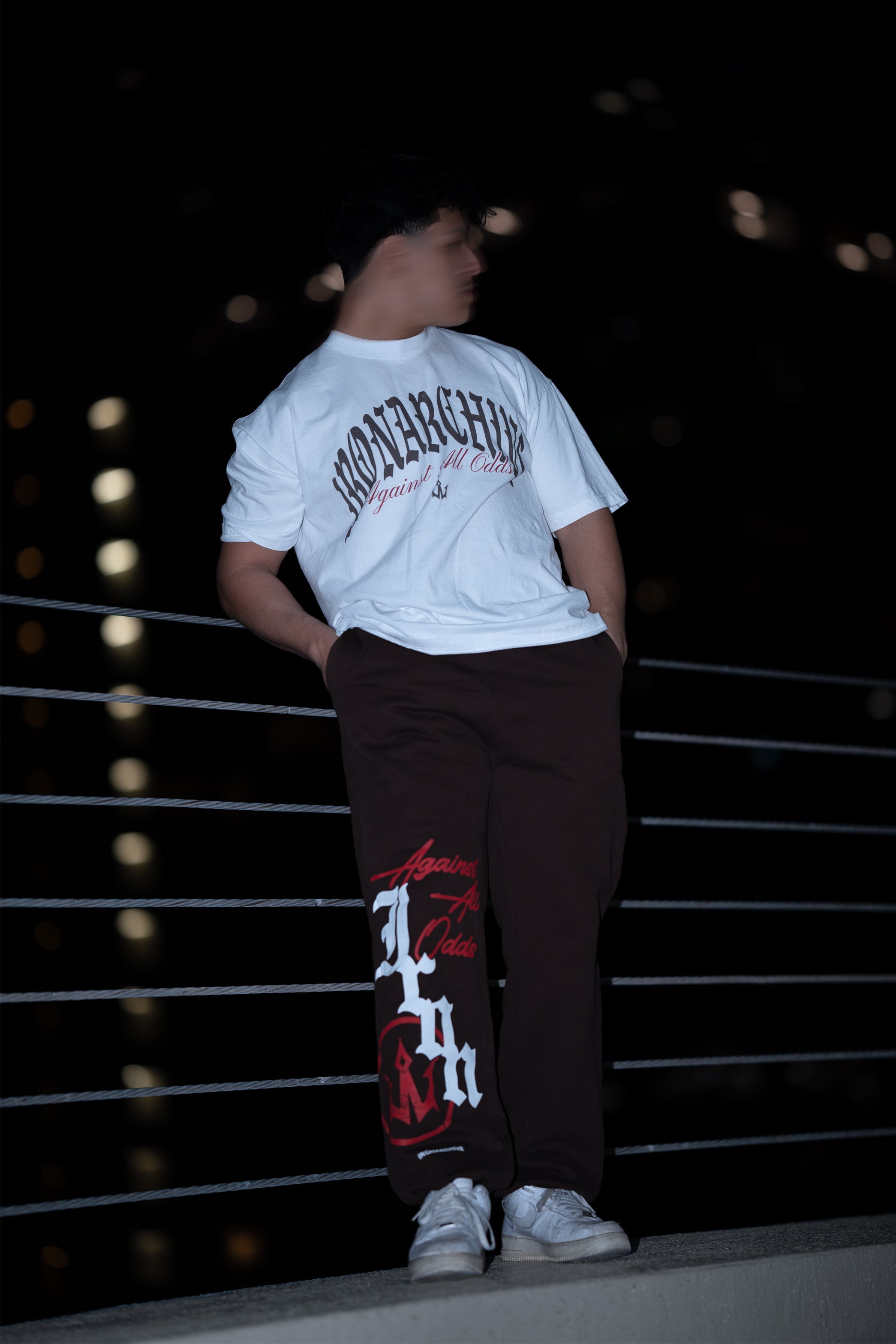 TYFDM Tee- Brown/Red